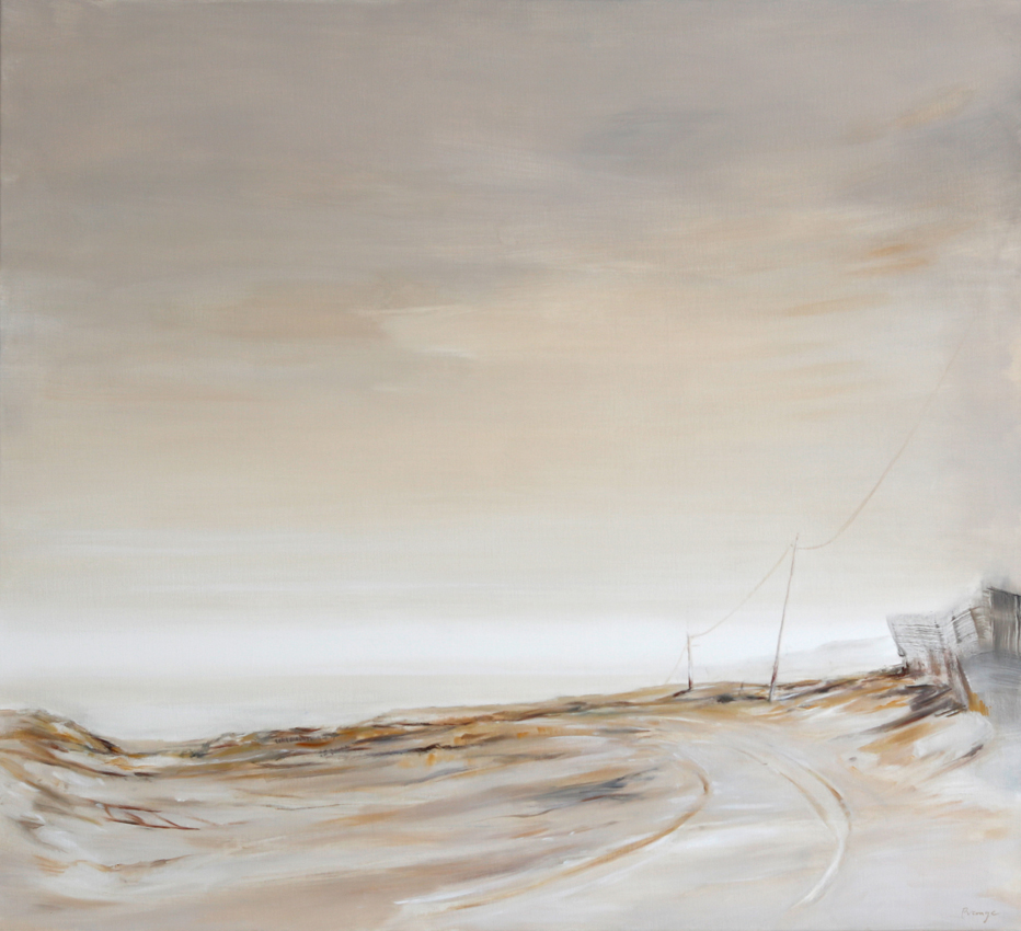 Piste, 2024, Öl auf Leinwand, 100 x 110 cm